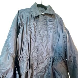 ISSEY MIYAKE fabulous rain coat, very stylish with unique details, size 4/XL